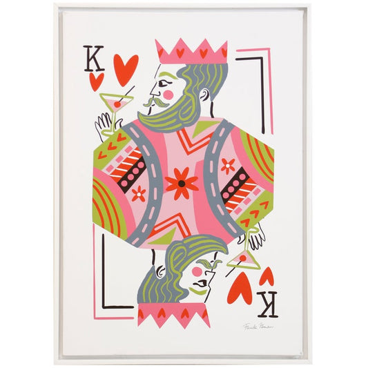 The King of Hearts Art Print