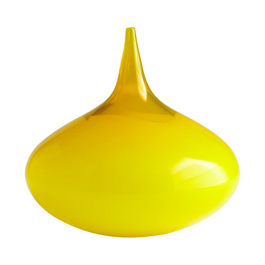 Moonbeam Vase with Stem - Yellow