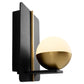 IOTA Wall Sconce - Black/Aged Brass