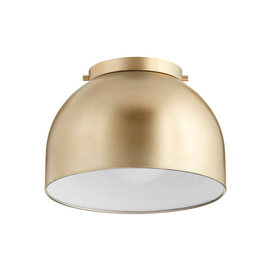 11 Inch Ceiling Mount Aged Brass