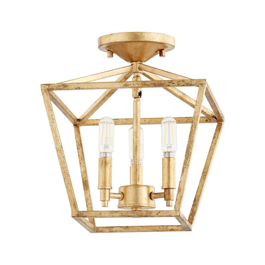 Gabriel 12 Inch Ceiling Mount Gold