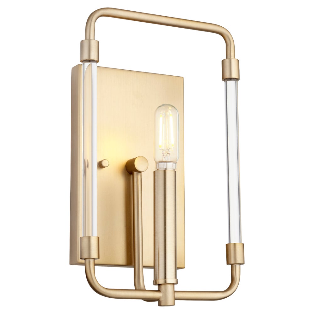 Optic 1 Light Modern and Contemporary Aged Brass Wall Sconce