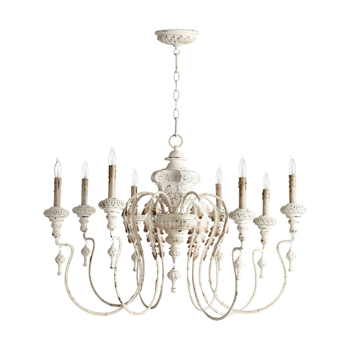 Salento 8 Light Persian White Traditional Chandelier