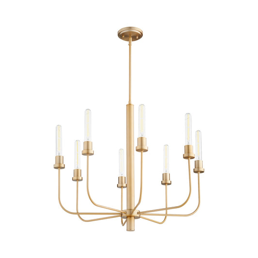Sheridan 8 Light chandelier- Aged Brass