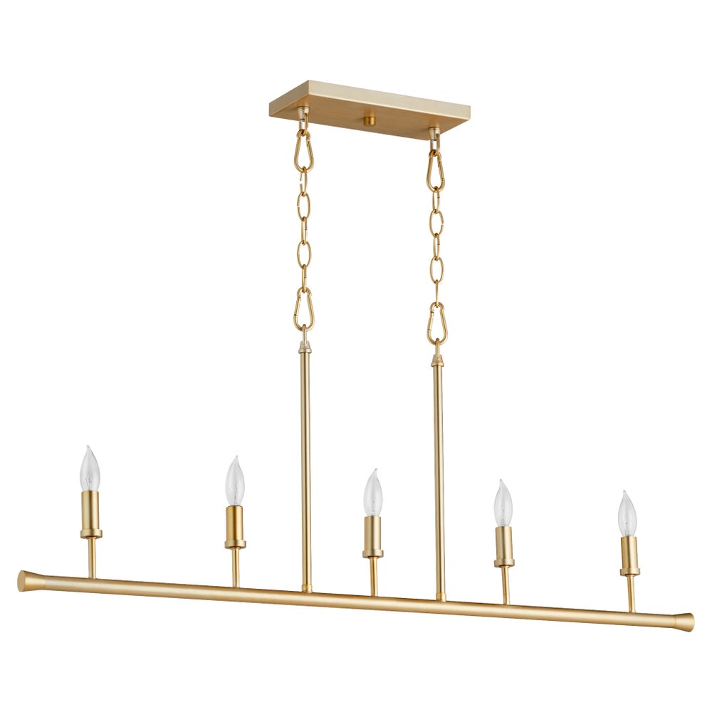 Harmony 5 Light Linear - Aged Brass