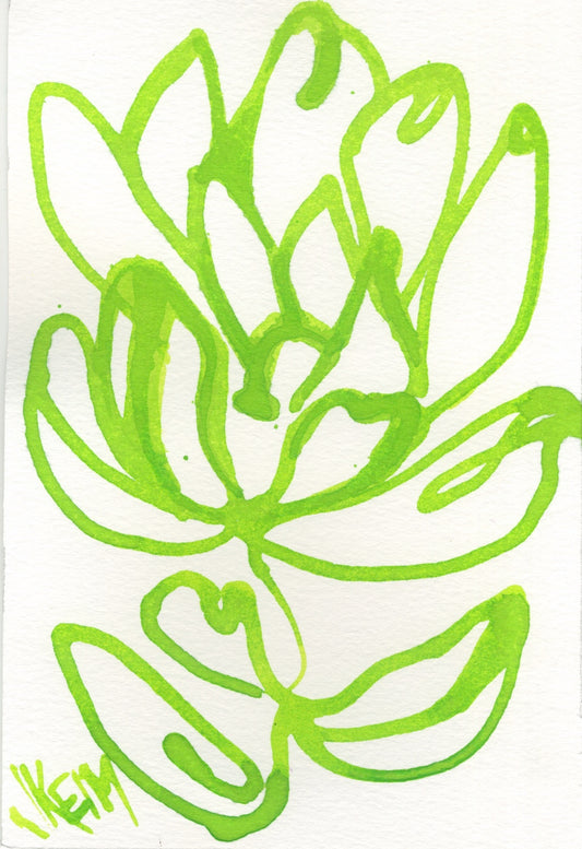 Green Protea - Jennifer Keim - Original Art - Consignment