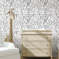 Tropical Signature Wallpaper - Black