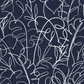 Tropical Signature Wallpaper - Navy
