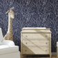 Tropical Signature Wallpaper - Navy
