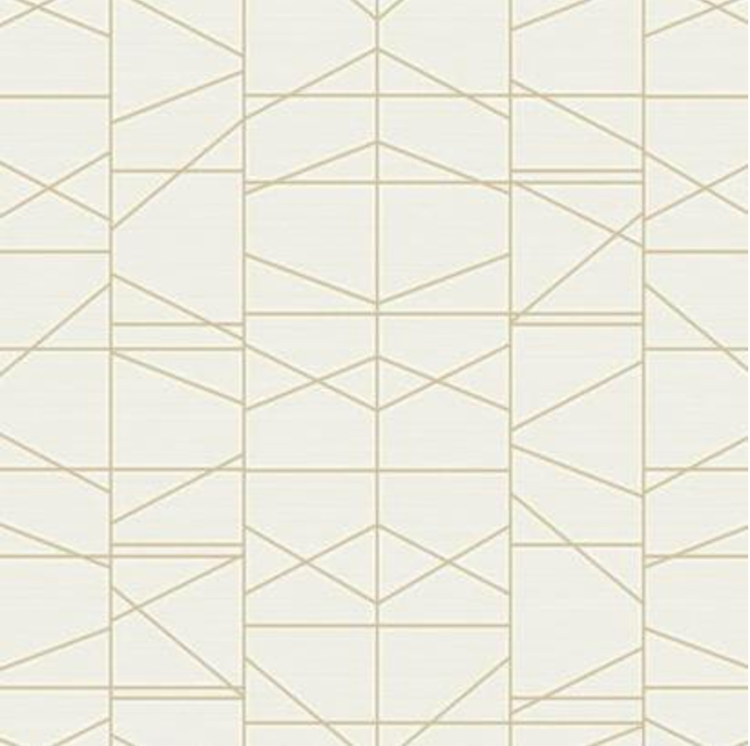 Gold and Cream Modern Perspective Wallpaper