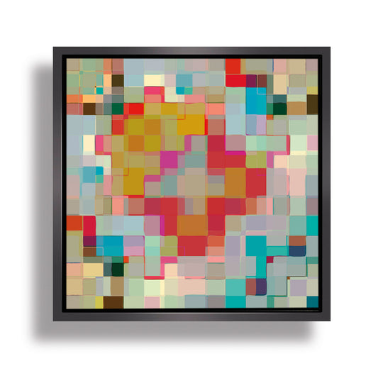 Painted squares 3 by Angella Cameron - Art Print