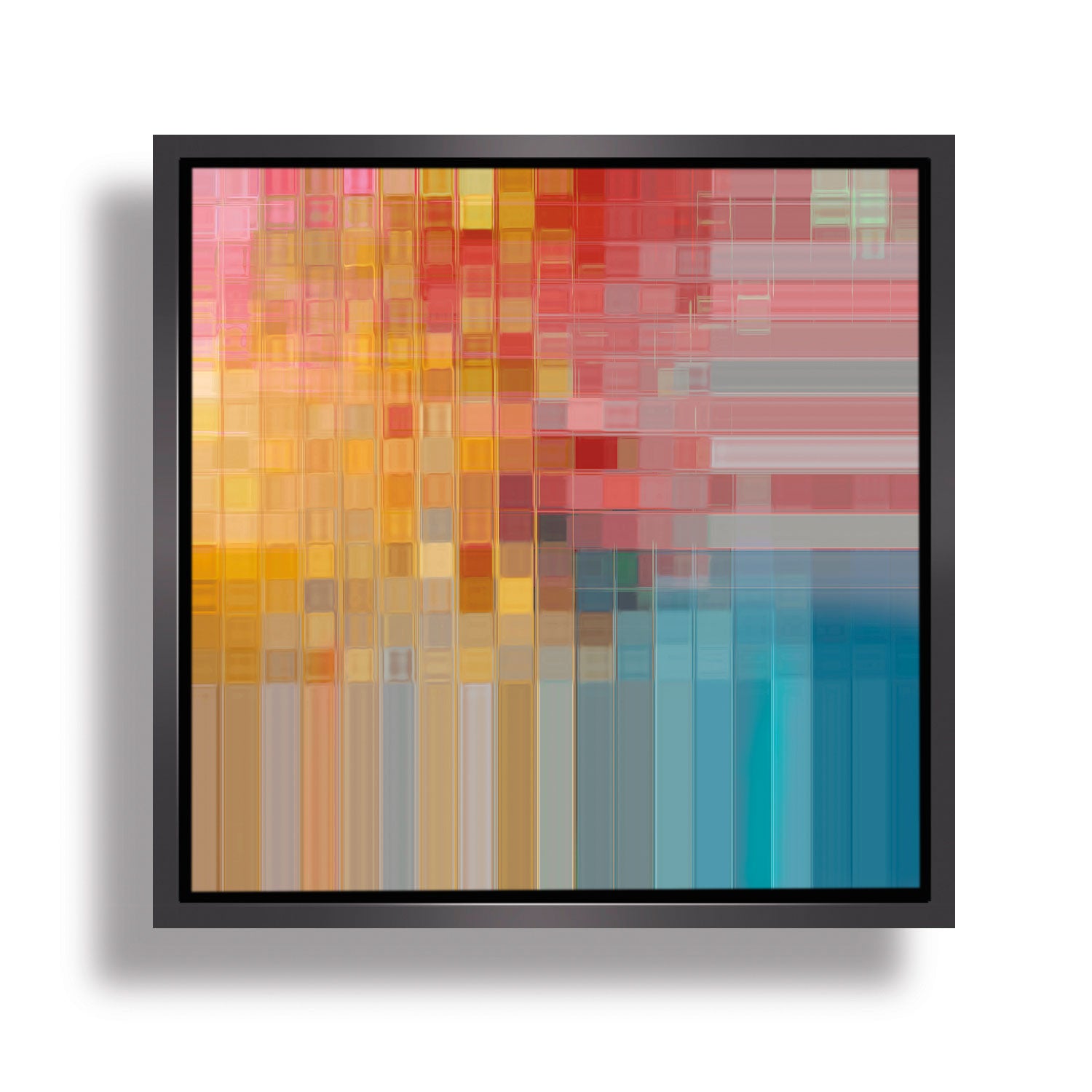 Painted squares 2 by Angella Cameron - Art Print