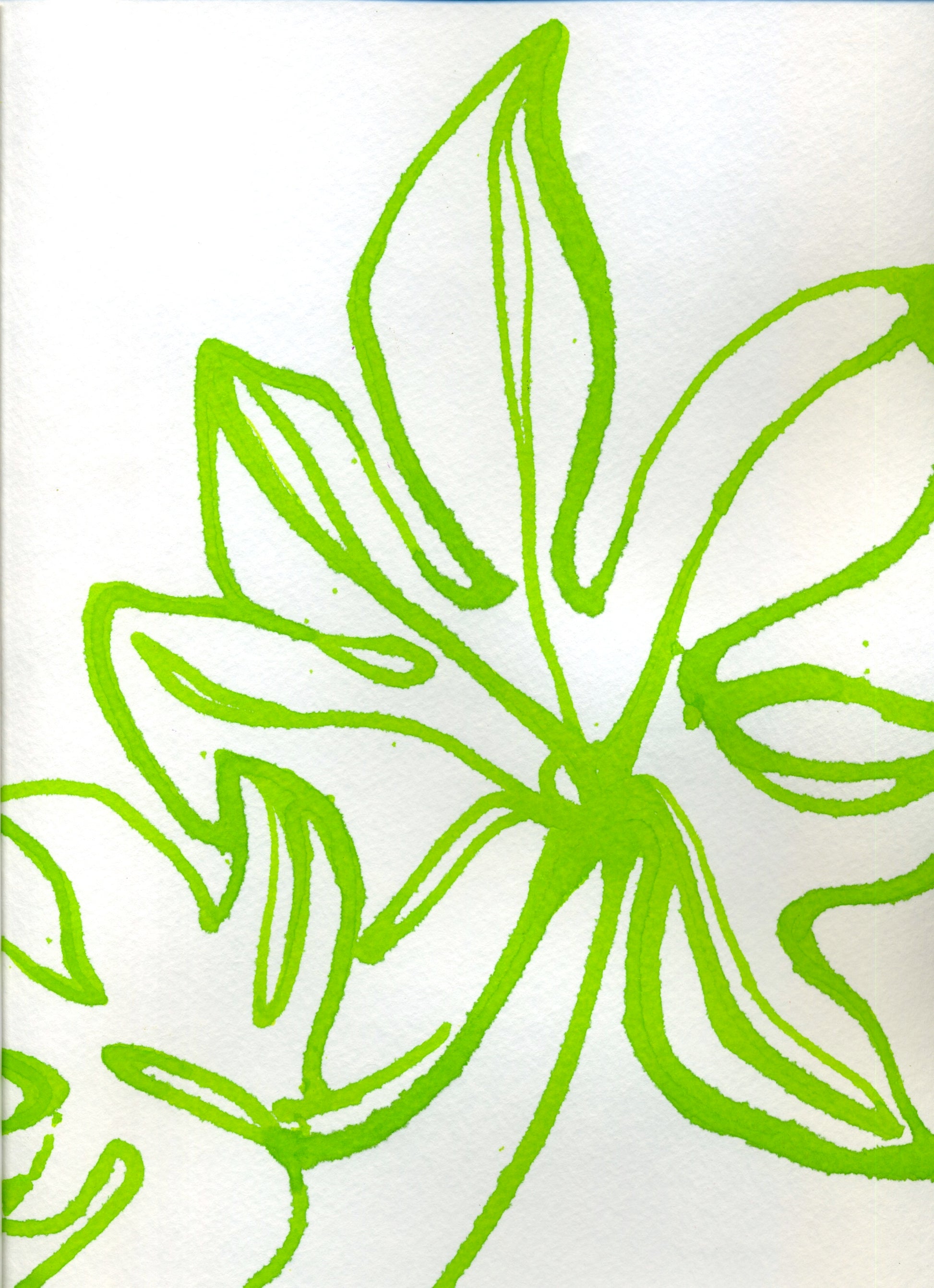 Green Tropical Leaves - Jennifer Keim - Original Art - 