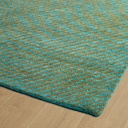 Textura Turquoise Area Rug - rug
