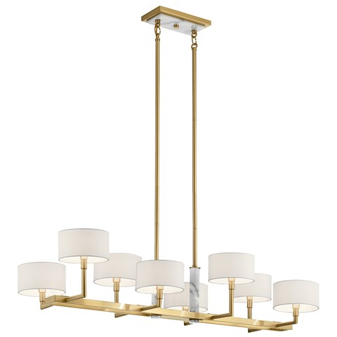 Laurent 46 8 Light Linear Chandelier - Lighting