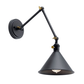 Ellerbeck 1 Light Wall Sconce in Black - Lighting