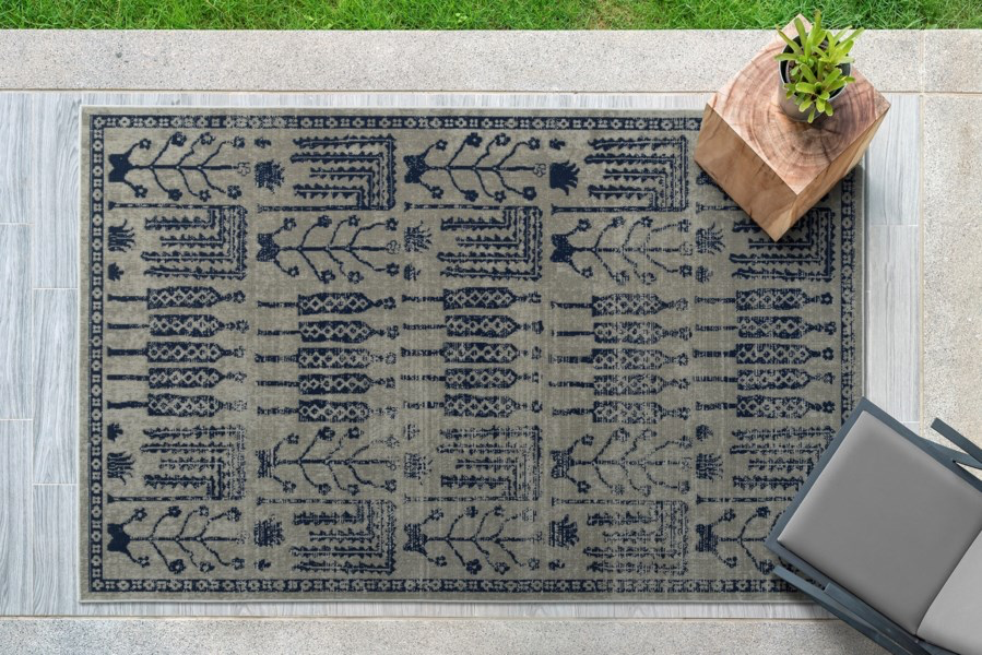 Boho Grey Area Rug - rug