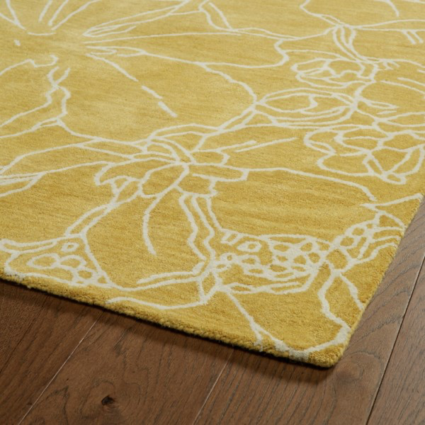Yellow Melange Area Rug - rug