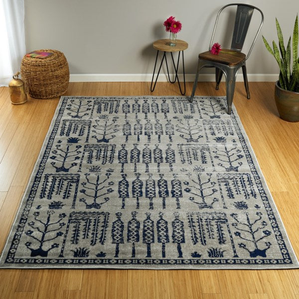 Boho Grey Area Rug - rug