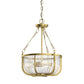 Roux 22.25 3 Light Pendant Natural Brass