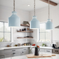 Montauk 1 Light Mini Pendant in Blue - Lighting