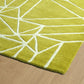 Origami Lime Green Area Rug - rug