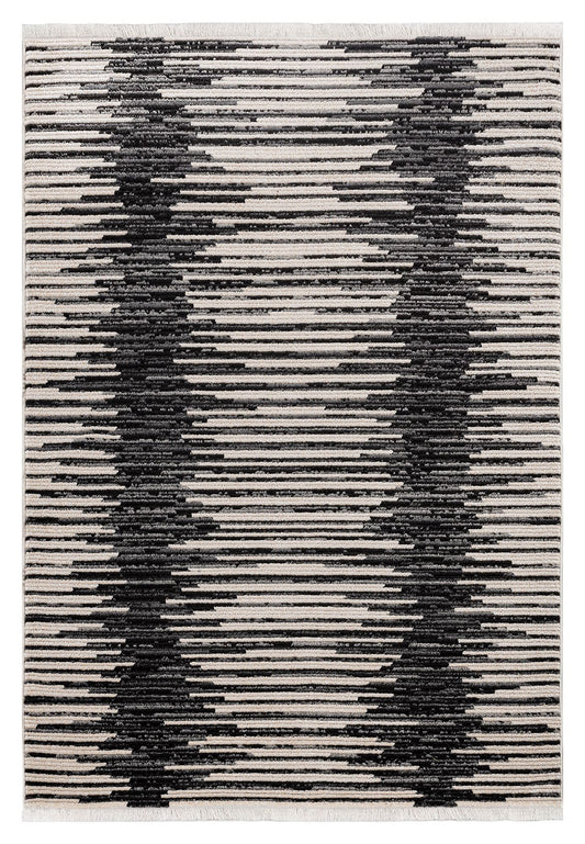 Black Lined Rug