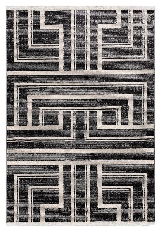 Black Tetris Rug