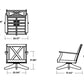 Braxton Deep Seating Swivel Chair
